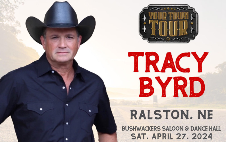 Tracy Byrd in concert Saturday April 27 Bushwackers Saloon